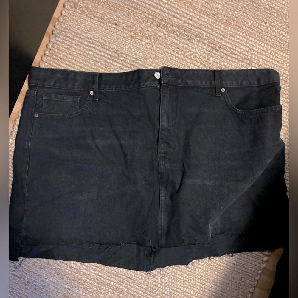 Jean mini skirt